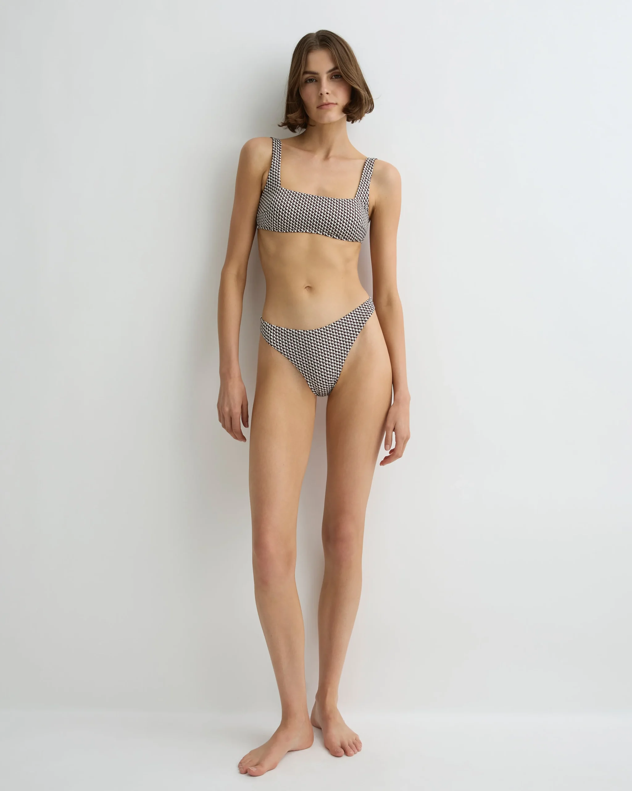 Aria Bikini Top - Mocha Dot (Embodee™)*BONDI BORN Hot