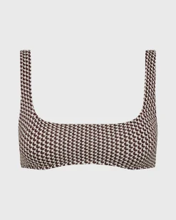 Aria Bikini Top - Mocha Dot (Embodee™)*BONDI BORN Hot
