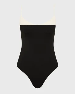 Bernadette One Piece - Black & Porcelain (Embodee™ )*BONDI BORN New