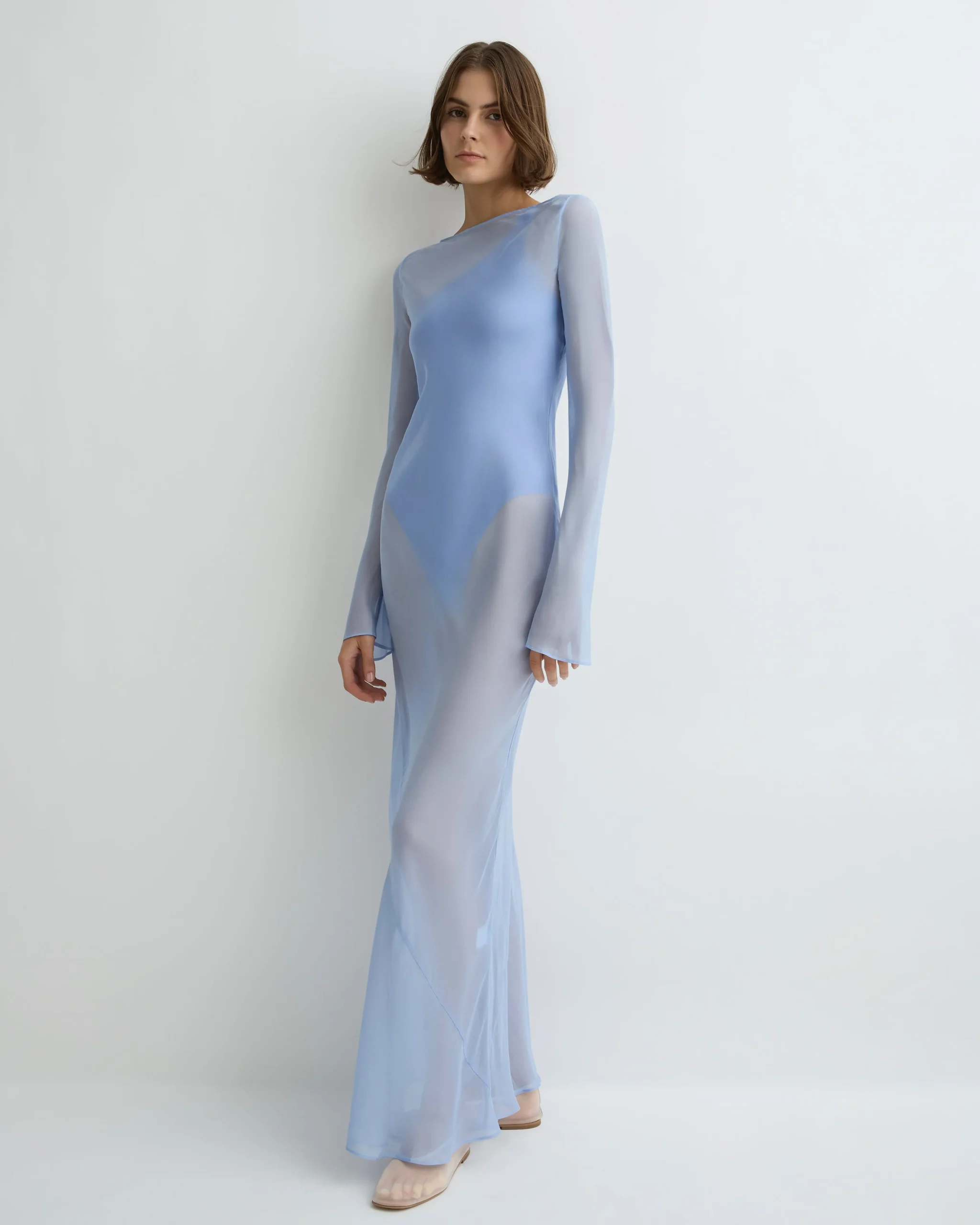 Capri Silk Bias Long Dress -*BONDI BORN