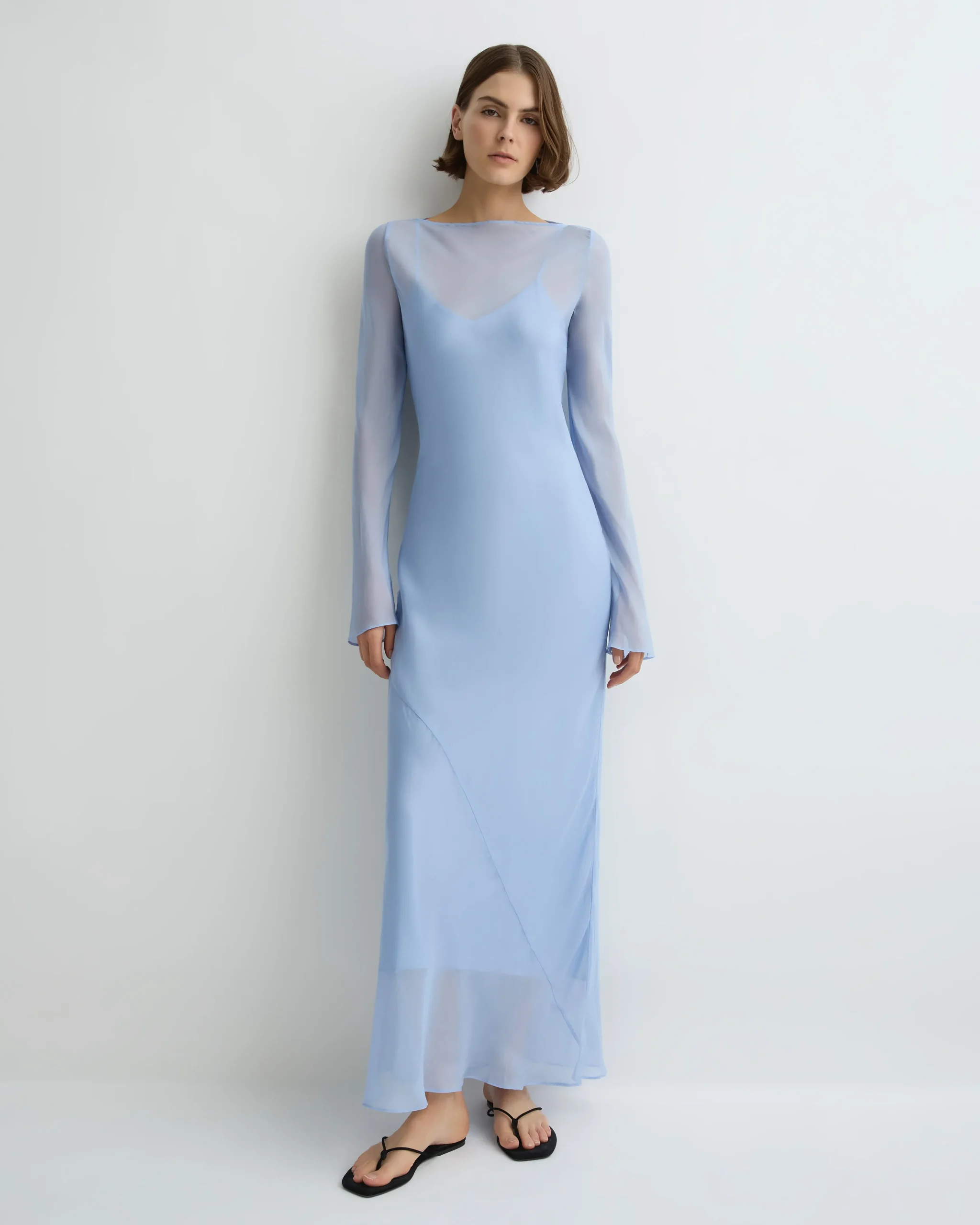 Capri Silk Bias Long Dress -*BONDI BORN
