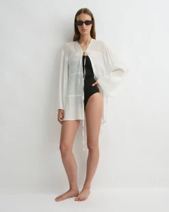 Cremona Tie-Front Mini Coverup -*BONDI BORN Outlet