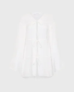 Cremona Tie-Front Mini Coverup -*BONDI BORN Outlet