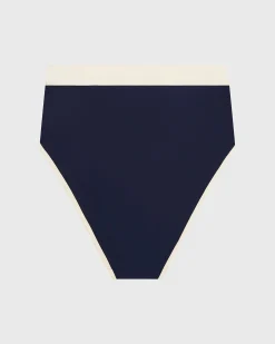 Jayde Bikini Bottom - Navy & Pearl (Sculpteur®)*BONDI BORN Discount