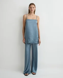 Kobe Mini Slip Dress - Steel Blue*BONDI BORN Sale
