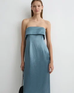Kobe Strapless Maxi Dress - Steel Blue*BONDI BORN Hot