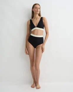 Lina Bikini Bottom - Black & Pearl (Sculpteur®)*BONDI BORN Discount