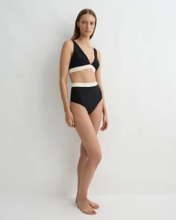 Lina Bikini Bottom - Black & Pearl (Sculpteur®)*BONDI BORN Discount