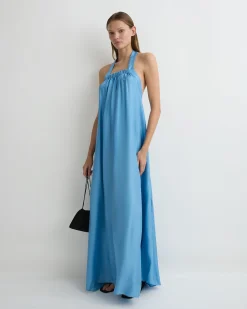 Marfa Silk Halter Maxi Dress -*BONDI BORN Hot