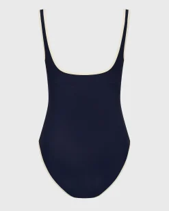 McKenna One Piece - Navy & Pearl (Sculpteur®)*BONDI BORN Hot