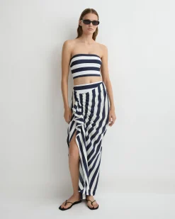 Orta Silk Draped Skirt -*BONDI BORN Clearance