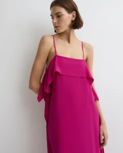 Orta Silk Ruffle Slip Dress -*BONDI BORN Online