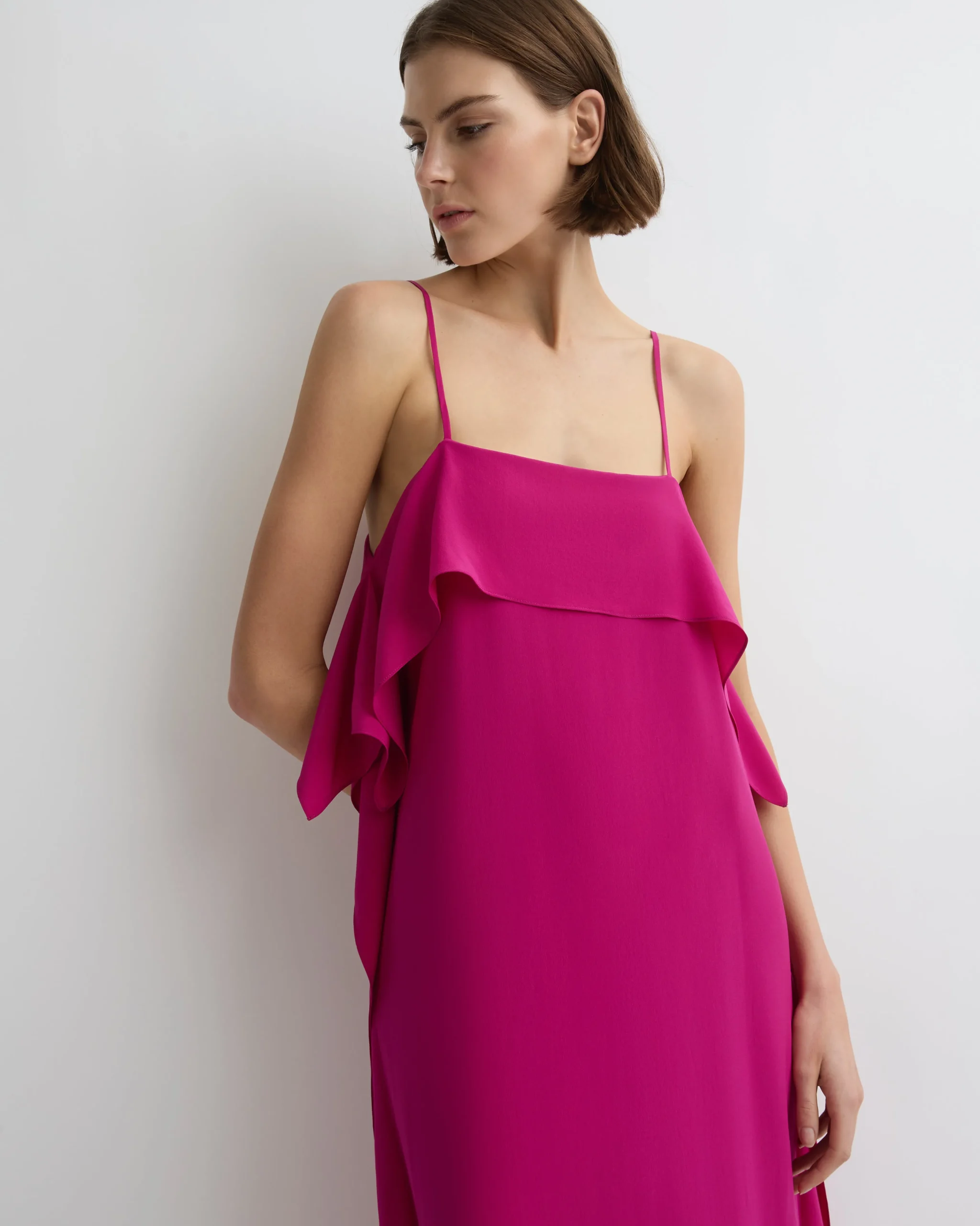 Orta Silk Ruffle Slip Dress -*BONDI BORN Online