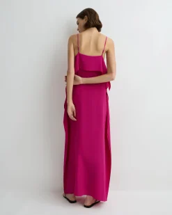 Orta Silk Ruffle Slip Dress -*BONDI BORN Online