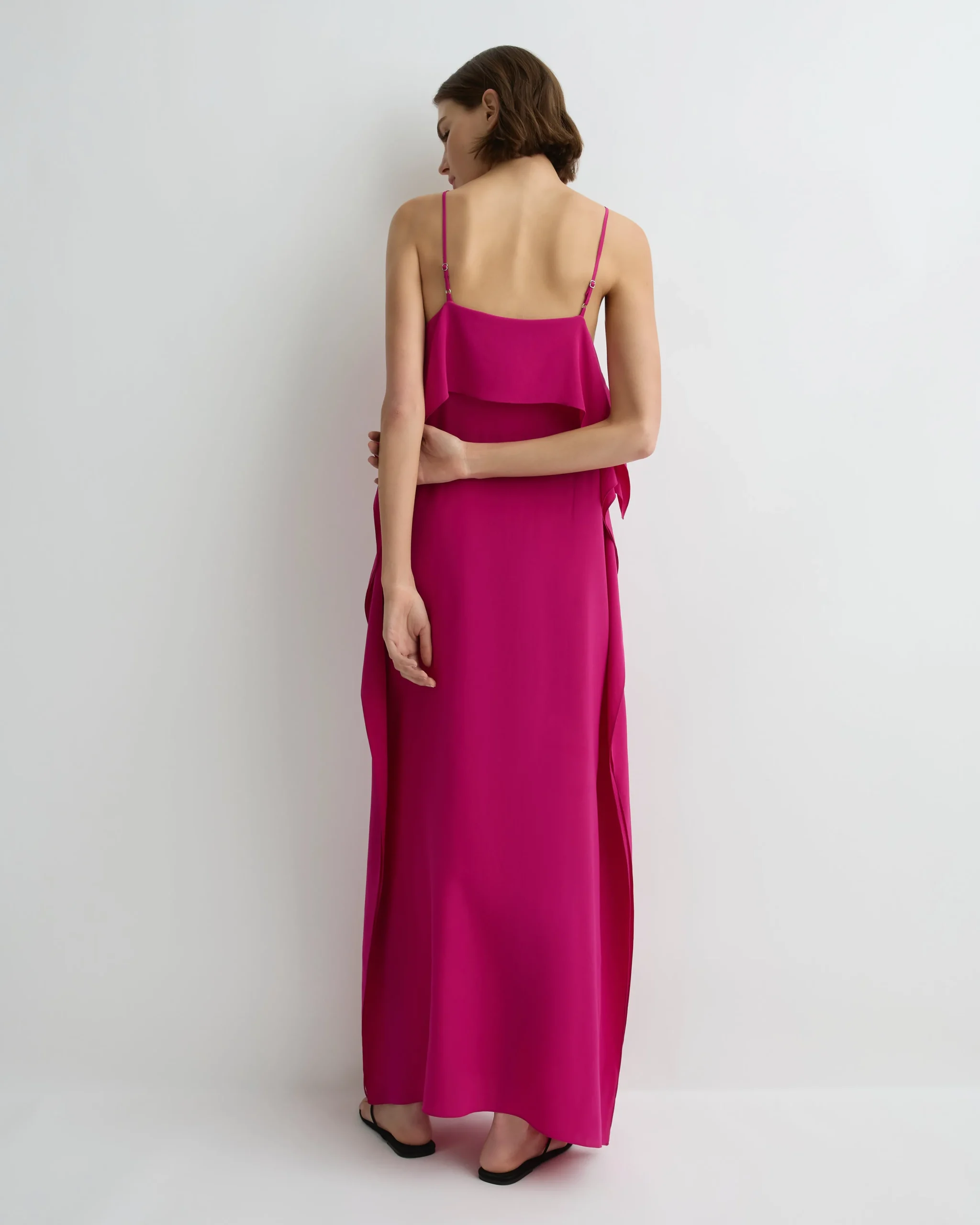 Orta Silk Ruffle Slip Dress -*BONDI BORN Online