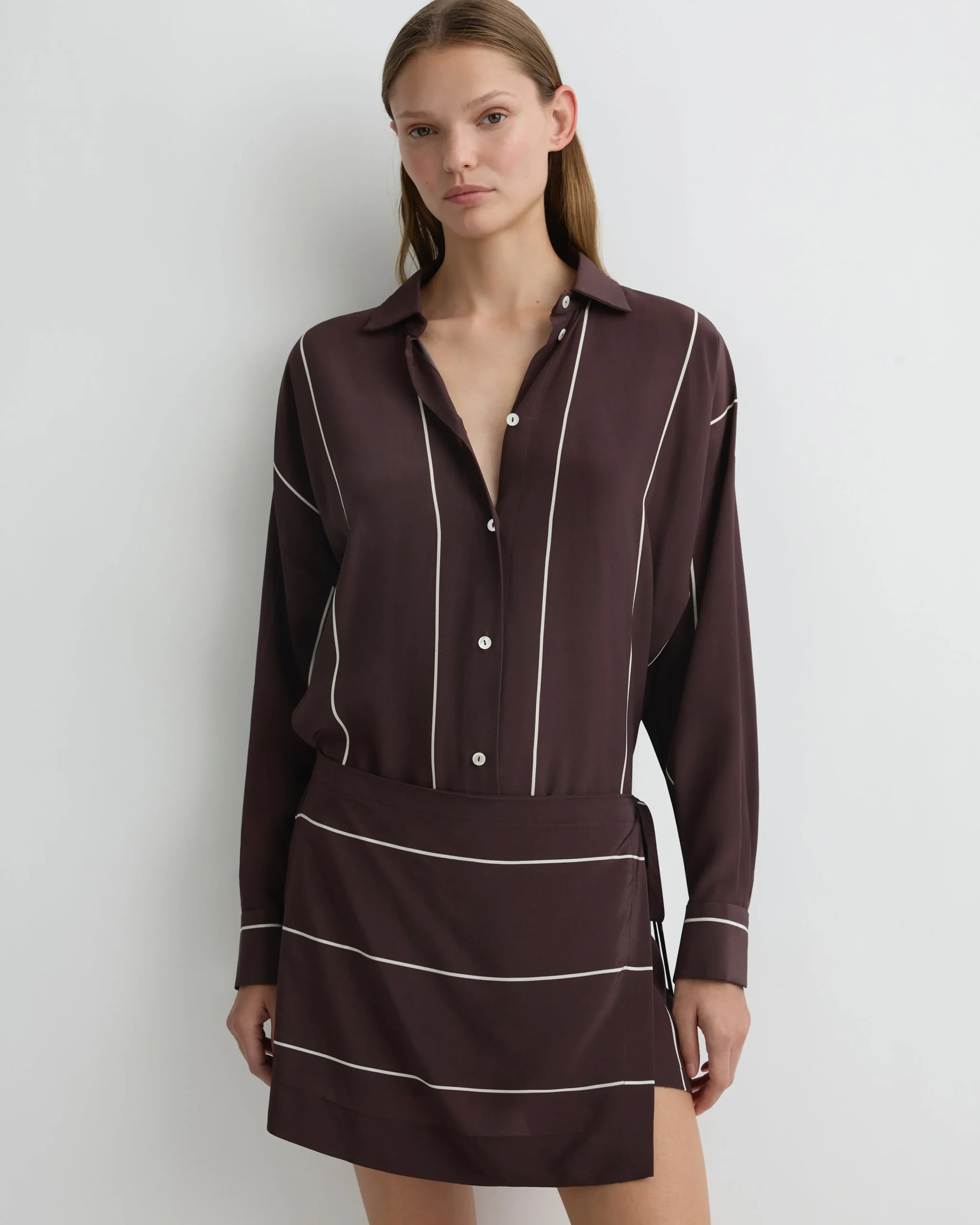 Orta Silk Wrap Mini Dress -*BONDI BORN Outlet