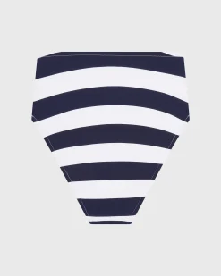 Poppy Bikini Bottom – Navy & White Stripe (Embodee™)*BONDI BORN Clearance