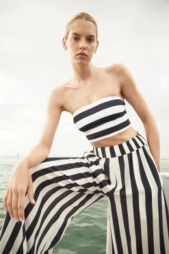 Stella Bikini Top – Navy & White Stripe (Embodee™)*BONDI BORN Hot